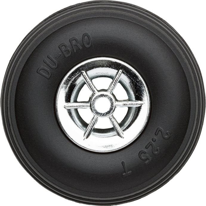 2-1/4" Diameter Treaded Chrome Wheels 2/pkg